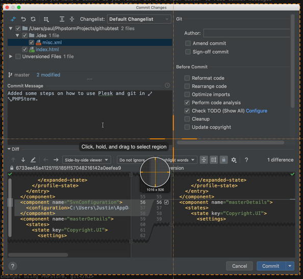 phpstorm keys