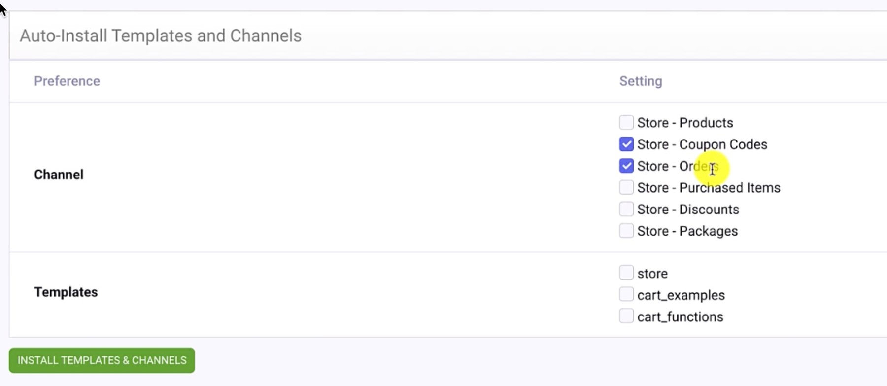 Optioned Product Channel Assignment