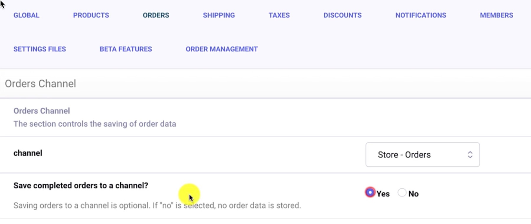 Optioned Product Channel Assignment