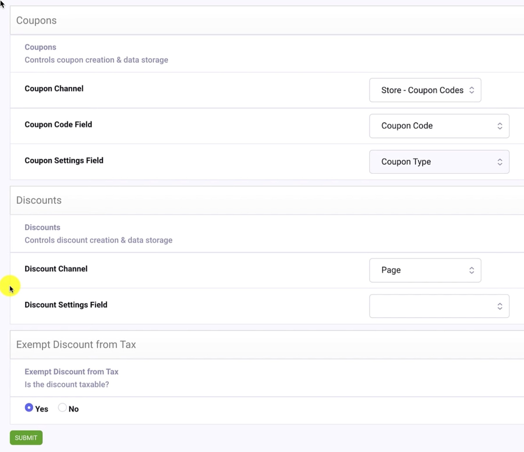 Optioned Product Channel Assignment