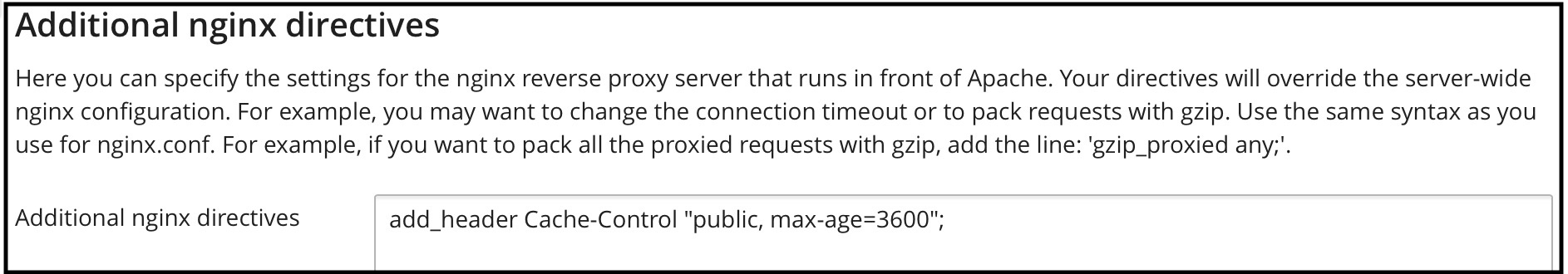 configure nginx headers